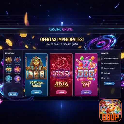 Ofertas de cassino online no 88up, com jogos emocionantes e promoções imperdíveis.